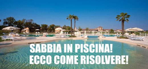 sabbia in piscina