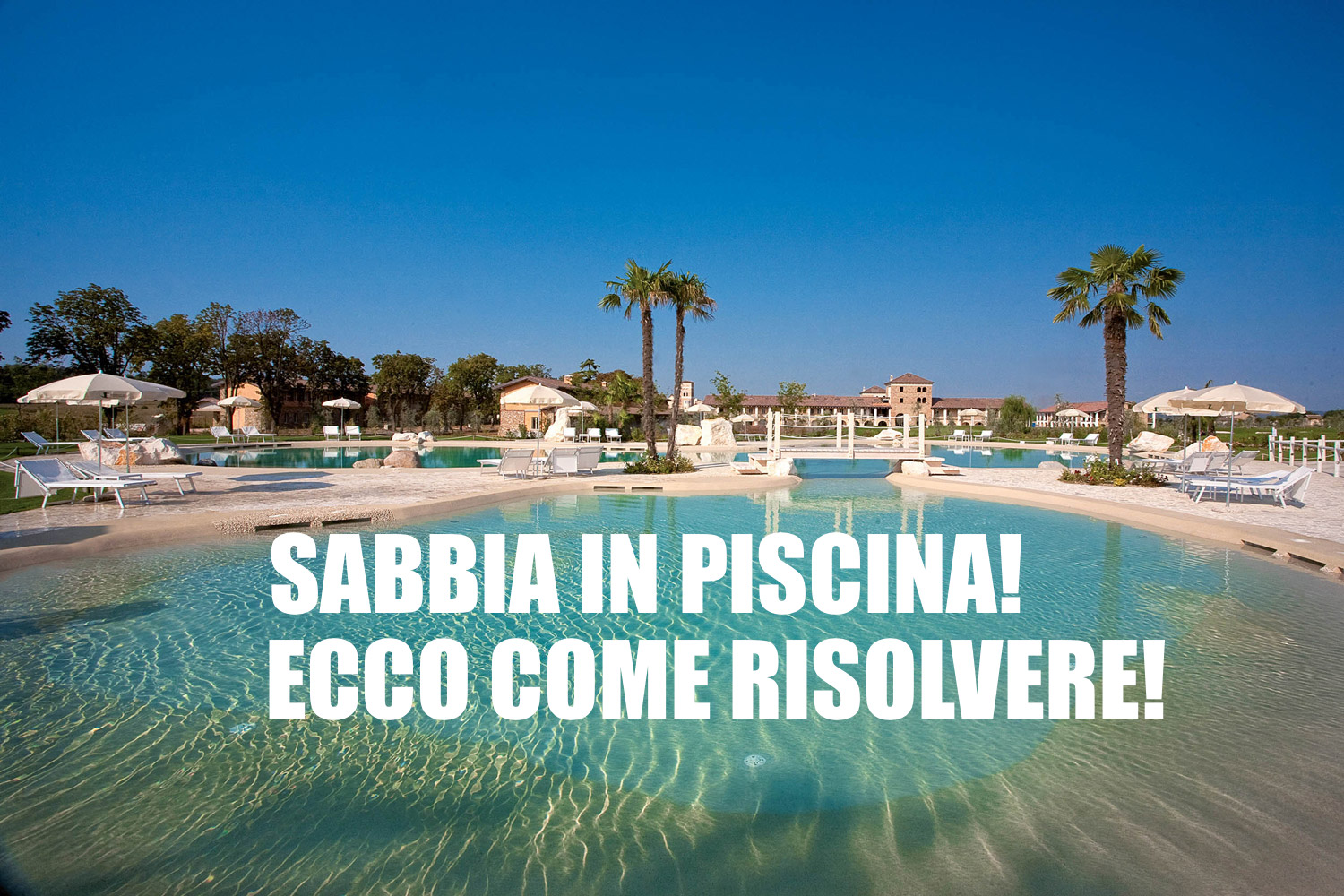 sabbia in piscina